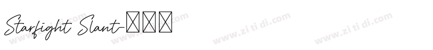 Starfight Slant字体转换 Starfight Slant字体转换